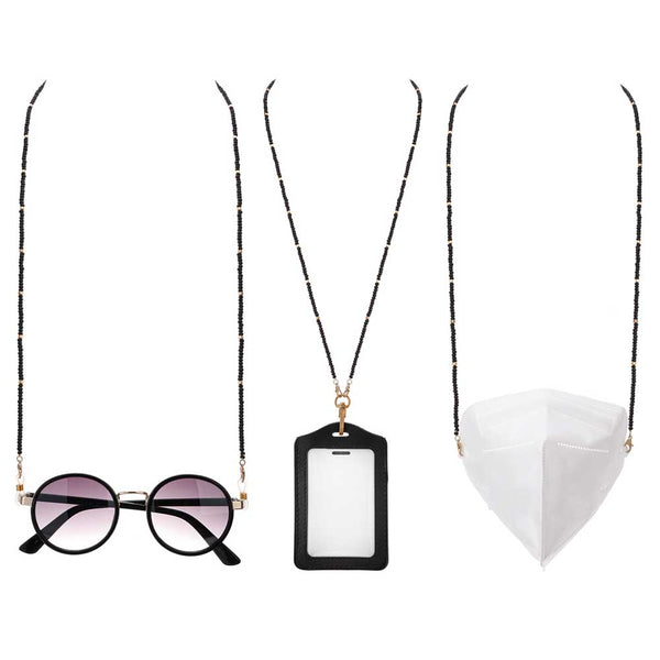 Beaded Chain for Masks Glasses ID Holder