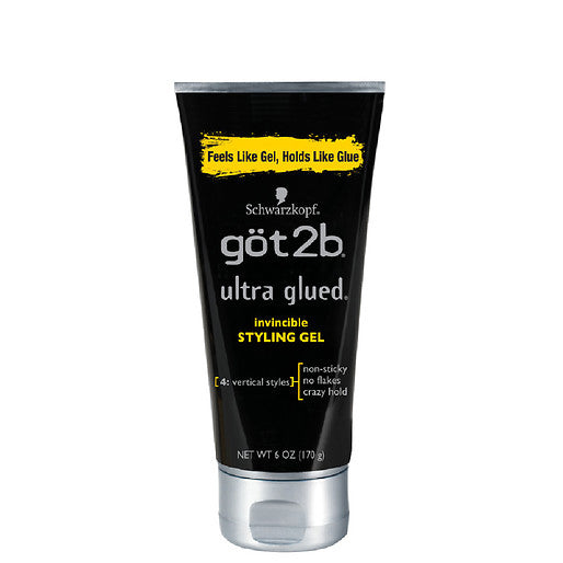 GOT2B ULTRA GLUED INVINCIBLE STYLING HAIR GEL 6OZ