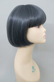 Reia wig chin length bob with bangs in color gray
