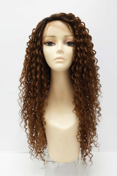 TESLA | Synthetic Curly Long Lace Front Wig