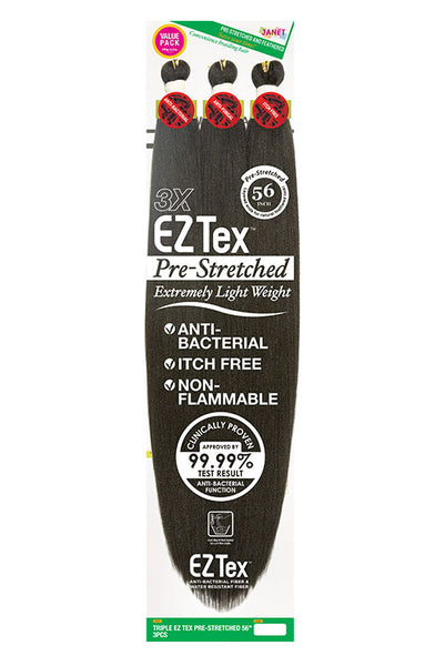 TRIPLE EX TEX PRE-STRETCHED BRAIDING HAIR 56" 3PCS