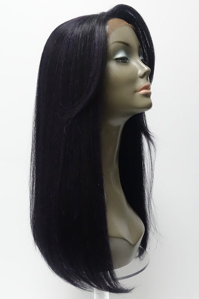 VH-2 | Human Hair Blend Natural Relaxed Texture Lace Front Wig