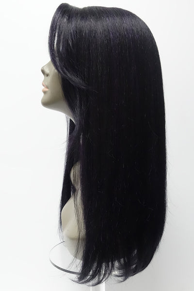 VH-2 | Human Hair Blend Natural Relaxed Texture Lace Front Wig