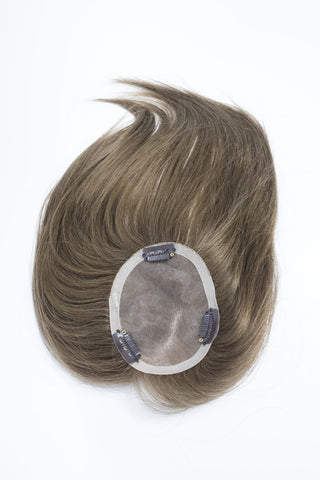 SILKBASE TOPPER | 100% Human Hair Clip in Hair Piece