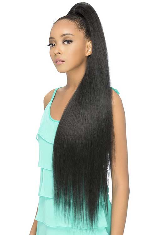 Super long 36" heat friendly synthetic ponytail hairpiece