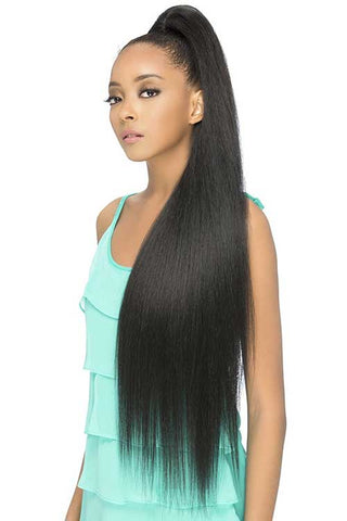 LONG STRAIGHT PONYTAIL WRAP 25"