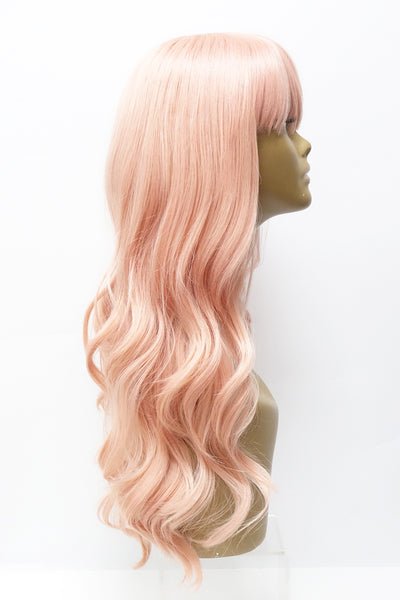 Shi | Heat Friendly Synthetic Long Wavy Wig with Bangs